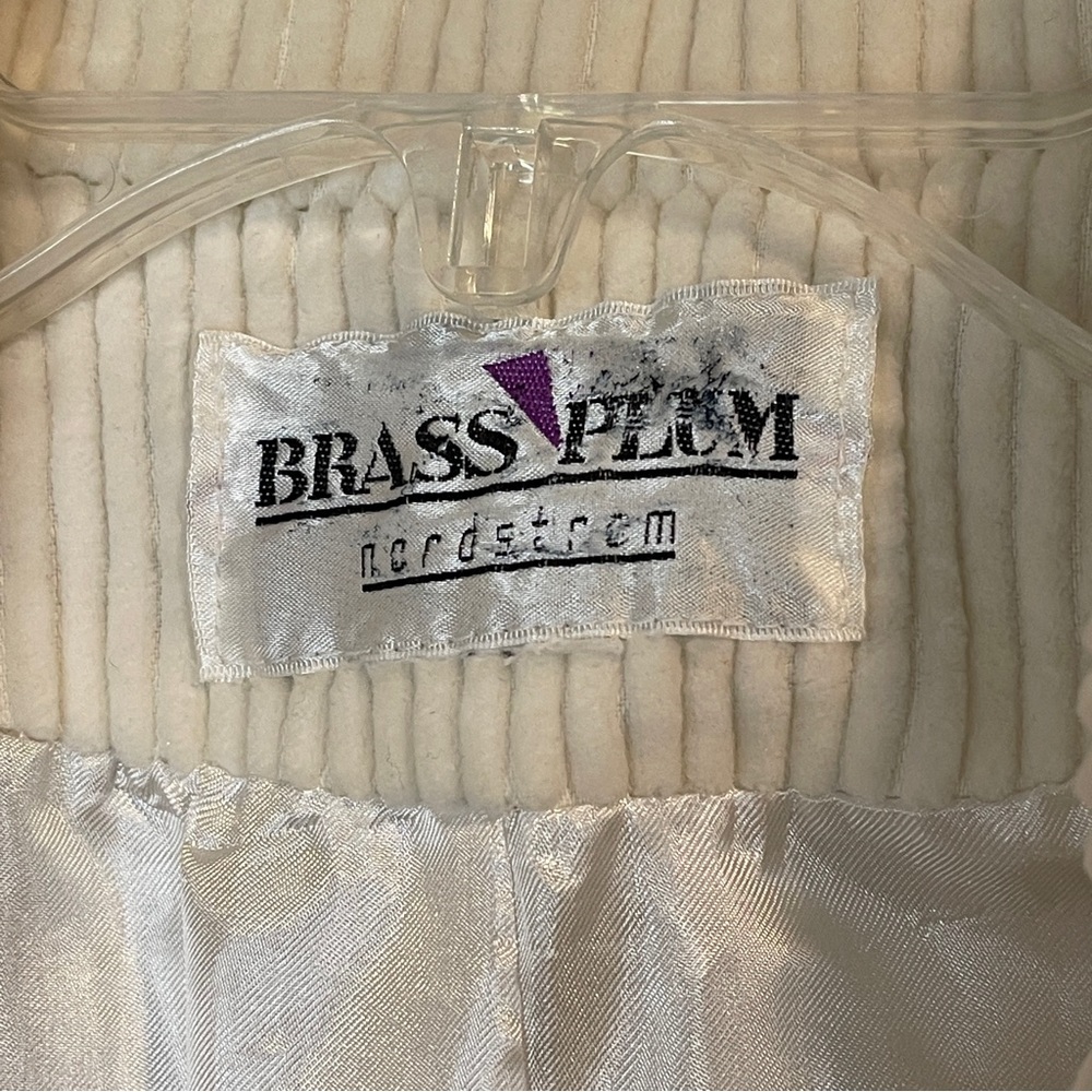 BP Brass Plum Nordstrom Wide Wail Corduroy Blazer Jacket Approx Sz. 10 Vintage - Picture 5 of 5